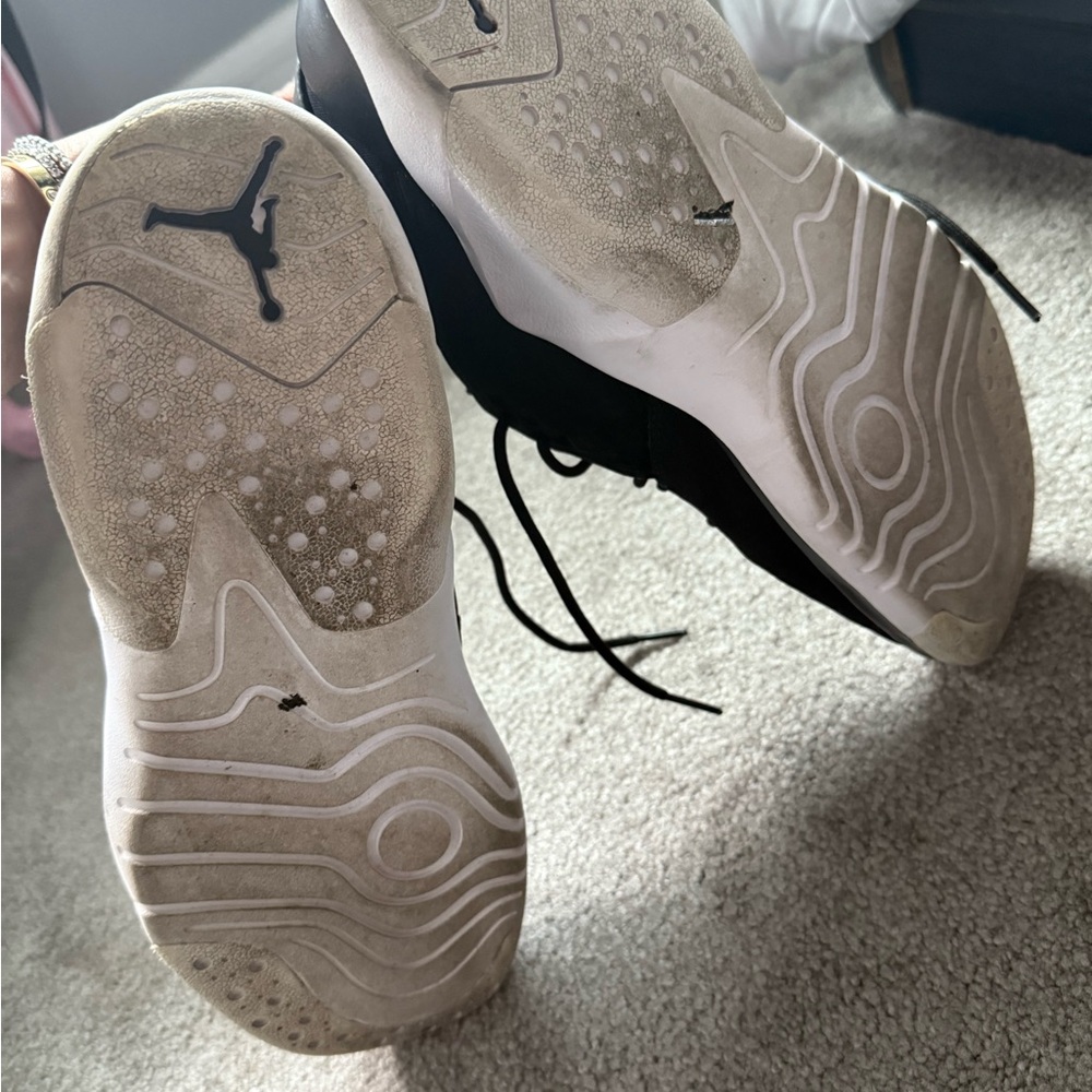 Jordan Men's Black and White Sneakers- SIZE:10 - Picture 9 of 10